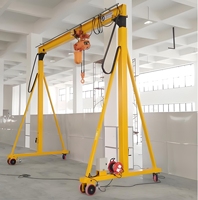 Grue mobile légère à installation facile avec palan électrique pour le levage de marchandises à petite échelle
