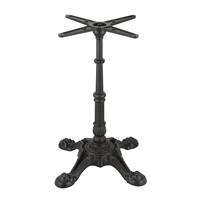 Base de table en fonte de style mid-century, 4 pieds à griffes, durable, pour mobilier de restaurant, salle à manger d'hôtel, pliable, extérieur, hôpital, vente en gros