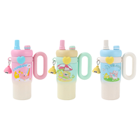Gobelet isotherme 850 ml en acier inoxydable 316, double usage, avec poignée ergonomique, motif dessin animé, base silencieuse, logo personnalisé, vente en gros, cadeau haut de gamme