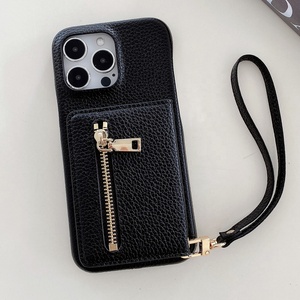 Trong Kho PU Leather <span class=keywords><strong>Wallet</strong></span> Trường Hợp Điện Thoại Với Dây Buộc Cho <span class=keywords><strong>Iphone</strong></span> 15 14 13 12 Gương Bên Trong Da Điện Thoại Bao Gồm Với Id Thẻ Túi - Product Image 4