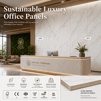 Panneaux muraux en contreplaqué de bouleau de haute qualité 18 mm, texture pierre luxueuse, design esthétique pour résidences et villas haut de gamme