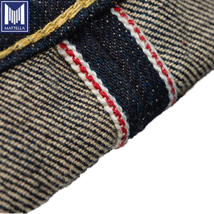 Stile personalizzato 17 once tinta in corda di <span class=keywords><strong>jeans</strong></span> in cotone 100% in cotone con taglio dritto Skinny Casual ricamato tecnica rivetto - Product Image 2