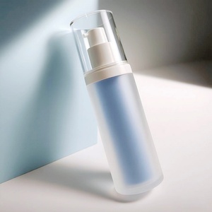 15ml 30ml Frosted Round Airless <b>Pump</b> <b>Bottle</b> Luxury Cosmetic Skincare Refillable Serum Lotion Empty Fancy Premium Container - Product Image 1