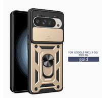 Étui magnétique antichoc avec anneau support coulissant pour Google Pixel 10 Pro XL, Funda Para Celular 9 8 7 6, Samsung S26 A57, iPhone 17 Pro
