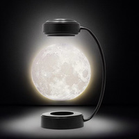Lámpara de bola flotante LED de levitación magnética, luces de noche, Luna, luces de noche, Luna para escuela, oficina, librería, decoración del hogar