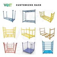 Cage de stockage de pneus pliable et robuste en métal VOIT