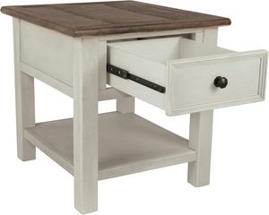 Thiết kế bởi Ashley bolanburg trang trại ghế bên cuối bảng với các cửa hàng và cổng USB - Product Image 5