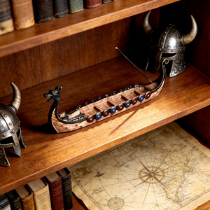 Decoración Creativa de <span class=keywords><strong>Barco</strong></span> Dragón WJB10, Tabla de Incienso, Adorno Retro de Resina, <span class=keywords><strong>Barco</strong></span> Dragón <span class=keywords><strong>Vikingo</strong></span> Medieval para Decoración del Hogar - Product Image 1