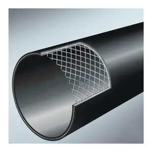 Large Diameter Plastic Drain Pipe 98 Inch Plastic Culvert Pipe 250mm Steel Plastic Composite Pipe