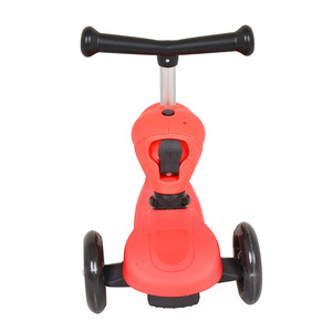 Patinete para Niños 3 en 1, Triciclo para Edades de 3 Años en Adelante, Ligero, Sin Motor, Modelo Pequeño, Verde Bosque, Rojo, Azul Flor de Ciruelo - Product Image 5