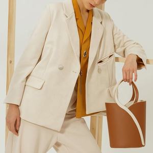 Sac seau élégant en cuir avec cordon de serrage pour femme, sac bandoulière de haute qualité, sac à main personnalisé pour femme - Product Image 5