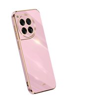 Coque de téléphone galvanisée chromée 6D Housse de protection d'objectif en TPU souple pour OnePlus Ace 5 Ultra Ace 5 Racing Ace 5 Pro