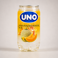 Boisson gazeuse rafraîchissante BENNONE au goût de melon fruité 500ml, boisson pétillante en canette et en bouteille, certifiée ISO Halal