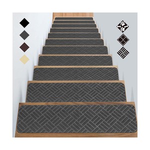 Thương mại bước cầu thang chống trượt sọc cầu thang treads bảo vệ tự dính keo Thảm Runner Tread Mat cho cầu thang trong nhà - Product Image 3