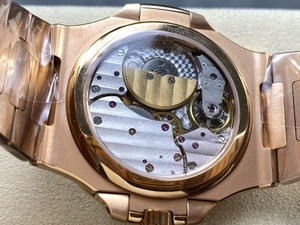 Nuevo reloj de pulsera mecánico automático de lujo para hombre - Reloj de pulsera multifunción con fase lunar estilo oro rosa - Product Image 3