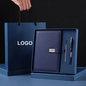 Hot Selling Luxury Custom Logo Printed 7 In 1 Gift Items Promotional Business Gift Set For Corporate Gift Item