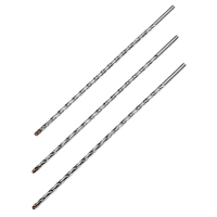 Foret hélicoïdal à deux cannelures en carbure de tungstène pour trous profonds, longueur personnalisée, en carbure monobloc pour acier inoxydable