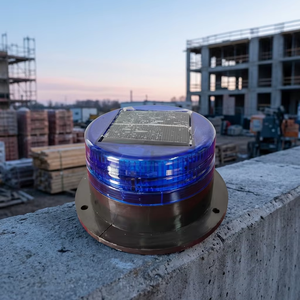 Luz de Señalización Solar, Lámpara de Advertencia de Emergencia, para Construcción Marina, Tráfico, Base Magnética, Lámparas Intermitentes para Vehículos - Product Image 1