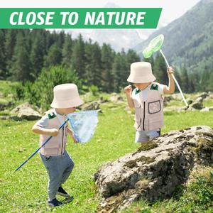 Set di costumi da esploratore per bambini gilet Cargo e cappello per Ranger del parco e guardiano dello Zoo per i giocattoli di esplorazione della natura dei bambini piccoli - Product Image 2