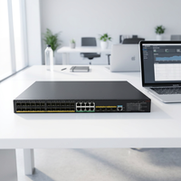 Commutateur réseau Ethernet Gigabit en fibre optique H3C de couche 3 avec 24 ports SFP, 8 ports cuivre GE et 4 liaisons montantes SFP+ 1/10G