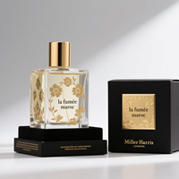 Emballage de boîte de parfum cosmétique en carton de luxe à impression personnalisée Flacon de parfum en verre vide de 50ml avec boîte Emballage magnétique