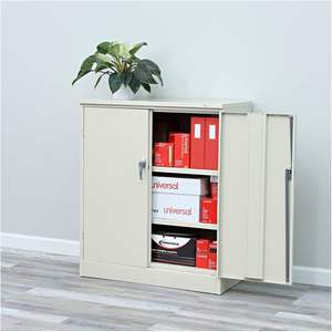 ตู้เก็บของสูง 36x18x72 นิ้ว รุ่น Alera พร้อมชั้นวางเหล็กปรับระดับได้ 2 ชั้น ประกอบสำเร็จ - Product Image 4