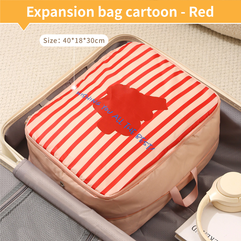 Sac extensible grand rose