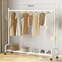 Séchoir vertical moderne pour salon avec rangement, idéal pour chambre, balcon et usage commercial (vente en gros)