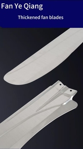 Ventilateur de plafond moderne décoratif éclairé et pliable de 52 pouces, nickel brossé, 5 pales en contreplaqué, moteur 100% cuivre, télécommande - Product Image 3