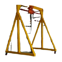 Kran Gantry Gerak Fleksibel 5 Ton dengan Motor Hoist Listrik dan Konstruksi Baja/Aluminium untuk Penggunaan Mobile Dalam/Luar Ruangan
