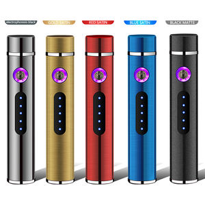 Briquets électriques à arc double LED rechargeables coupe-vent personnalisés - Cadeau d'affaires durable et écologique Emballage cadeau - Product Image 4