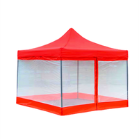 Tentes d'extérieur personnalisées auvent pliant gazebo 4 murs moustiquaire à parois latérales gazebo 3x3 tente