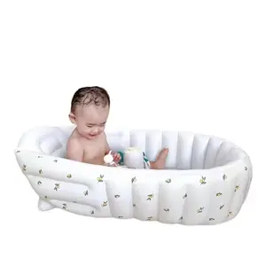 定制跨境婴儿充气桶婴儿充气座可折叠PVC材质儿童沐浴划水池