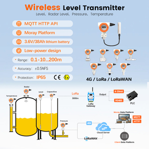 Moray me6001w bán Hot LCD hiển thị DIESEL Tank mức độ hệ thống giám sát IOT đo áp suất dầu không dây mực nước cảm biến - Product Image 5
