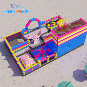 Parc d'attractions gonflable robuste pour la <span class=keywords><strong>location</strong></span>, aire de jeux gonflable durable avec sac de transport - Product Image 3