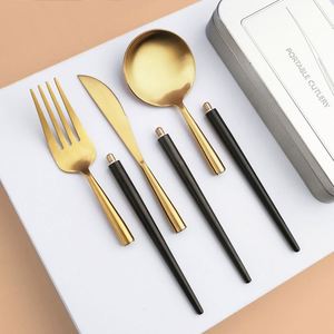 Custom Logo Removable Portable Stainless Steel Camping Cutlery Flatware Set for Picnic - Product Image 4