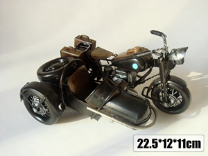 Modello in Scala 1:8 <span class=keywords><strong>della</strong></span> Moto Pre-<span class=keywords><strong>Guerra</strong></span> R71 con Sidecar, Marca Jayland, Costruzione in Metallo, Oggetto d'<span class=keywords><strong>Arte</strong></span> e da Collezione - Product Image 2