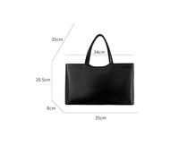 Sac fourre-tout en cuir PU pour femme, grande capacité, sac à main à poignée supérieure, sac à bandoulière pour le bureau, sacoche professionnelle quotidienne, logo personnalisé