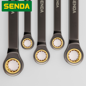 Black Nickel Gold Swivel Head <strong>Ratchet</strong> <strong>Wrench</strong> Industrial Grade Dual-Use <strong>Ratchet</strong> 72 Teeth Quick Release Star Open-End - Product Image 3