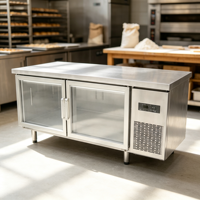 Kulkas Dapur Restoran Komersial Stainless Steel 6 Laci Pendingin Kipas Meja Kerja Freezer Bawah Meja