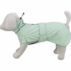 Impermeable para Mascotas Estilo Urbano Dublin, Color Verde Salvia, Talla S 36 cm - Product Image 1