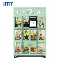 Distributeur automatique de fleurs fraîches IMT Fresh Blooms 24/7, réfrigéré, libre-service, vente en gros OEM ODM d'usine
