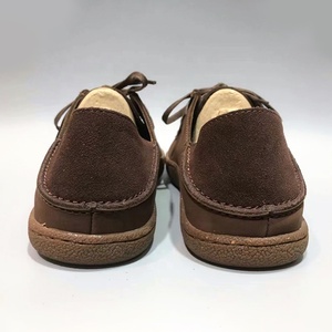 Marque de haute qualité rétro à feuilles persistantes respirant à la mode à lacets marron Nubuck cuir décontracté hommes marche plate-forme <span class=keywords><strong>bateau</strong></span> chaussures - Product Image 5