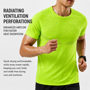 Camisetas de Maratón Personalizadas Ultraligeras con Perforaciones Láser, Camiseta de Running de Malla de Secado Rápido - Product Image 6
