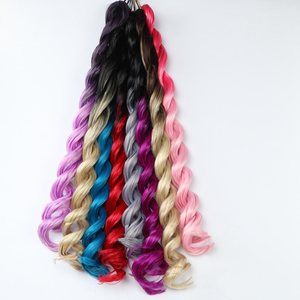 24Inch 100Gram Xoắn Ốc Bện Phần Mở Rộng Tóc Không Có Rối Jumbo Crochet Bện Phong Cách Afro Kinky Tóc Số Lượng Lớn Nhuộm - Product Image 5