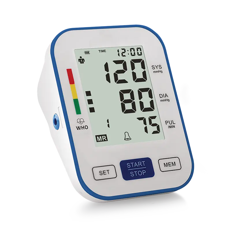 جهاز قياس ضغط الدم القابل لإعادة الشحن جهاز قياس ضغط الدم القابل لإعادة الشحن جهاز قياس ضغط الدم القابل لإعادة الشحن يتم تركيبه بنظام CE يتم تركيبه في الجزء العلوي من الذراع