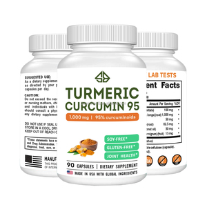 Cápsulas de Cúrcuma Orgánica con Curcumina para Mujeres, Mejor Absorción, 95% Curcuminoides, Suplementos Herbales con Pimienta Negra - Product Image 2