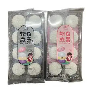 wholesale Mochi Glutinous rice ball with red bean paste and black sesame flavor Mochi sweet desserts