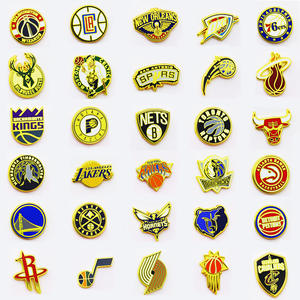 批发最优质美国职业篮球协会俱乐部金属徽章纪念别针豪华帽针服装胸针 - Product Image 1