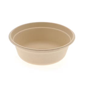 Natural Bagasse Round 750mL Takeaway <b>Container</b> Leakproof Eco Friendly Disposable Food Packaging Bowl Compostable Fiber <b>Container</b> - Product Image 6